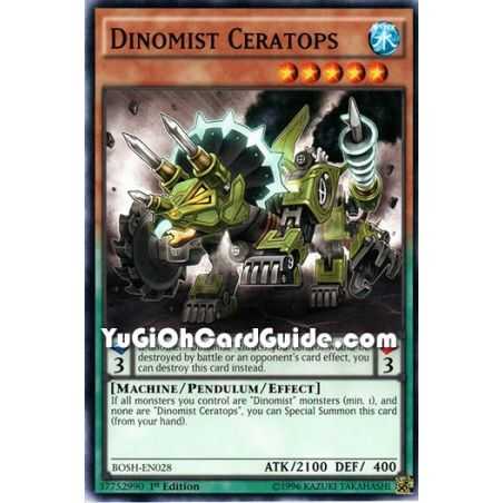 Dinomist Ceratops (Common) – Breakers of Shadow | Carta YUGIOH en México