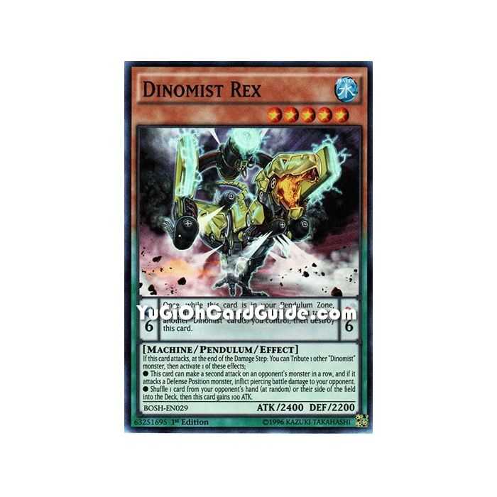 Dinomist Rex (Super Rare) – Breakers of Shadow | Carta YUGIOH en México