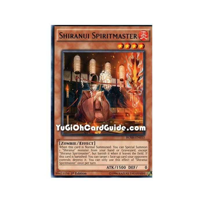 Shiranui Spiritmaster (Rare) – Breakers of Shadow | Carta YUGIOH en México