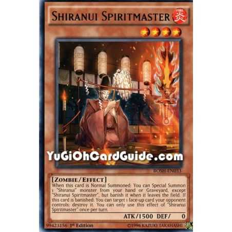 Shiranui Spiritmaster (Rare) – Breakers of Shadow | Carta YUGIOH en México