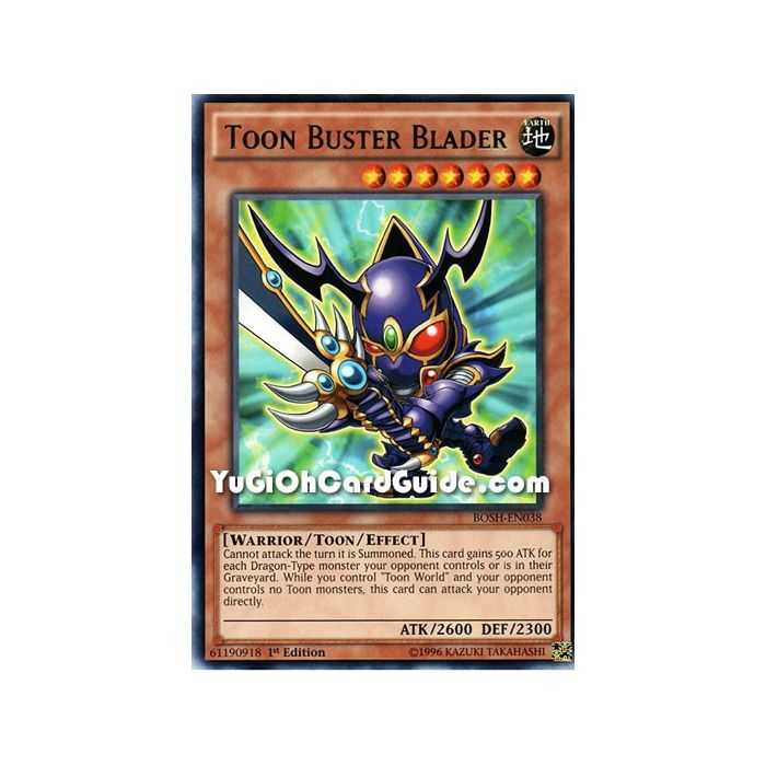 Toon Buster Blader (Rare) – Breakers of Shadow | Carta YUGIOH en México