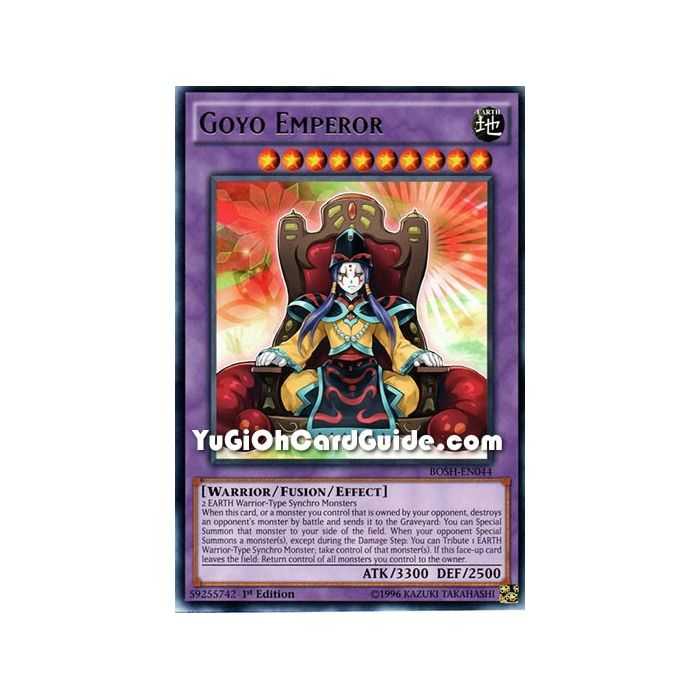 Goyo Emperor (Rare) – Breakers of Shadow | Carta YUGIOH en México