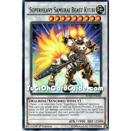 Superheavy Samurai Beast Kyubi (Rare) – Breakers of Shadow | Carta YUGIOH en México