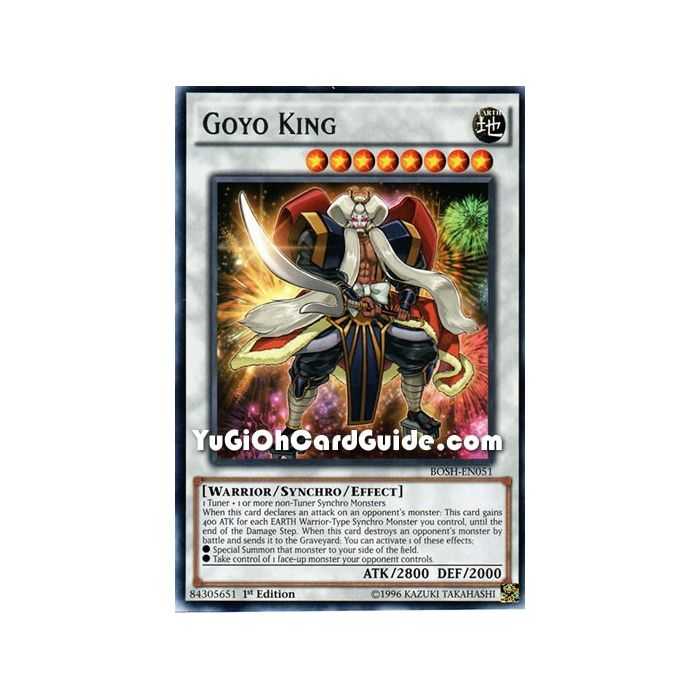 Goyo King (Rare) – Breakers of Shadow | Carta YUGIOH en México