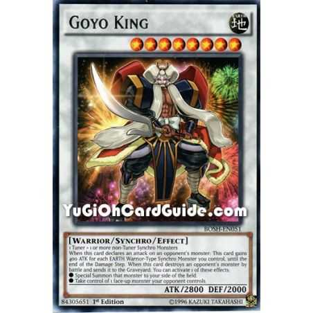 Goyo King (Rare) – Breakers of Shadow | Carta YUGIOH en México
