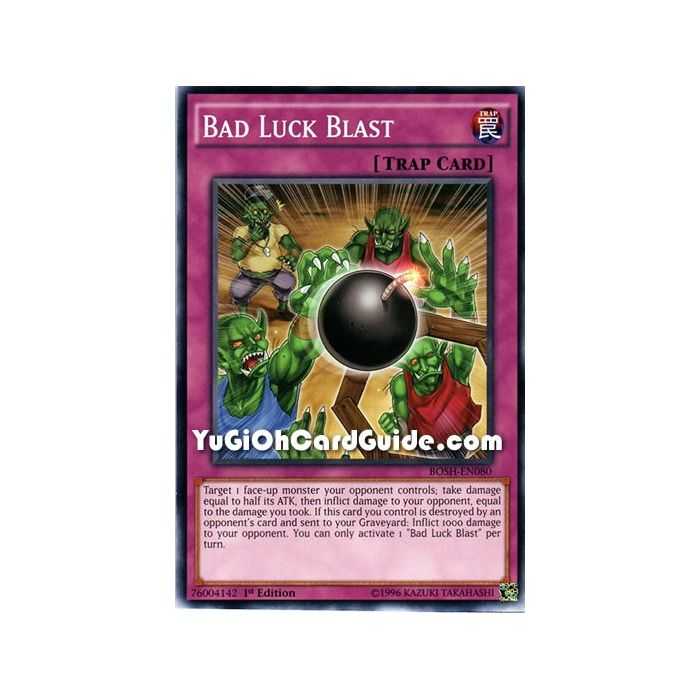 Bad Luck Blast (Common) – Breakers of Shadow | Carta YUGIOH en México