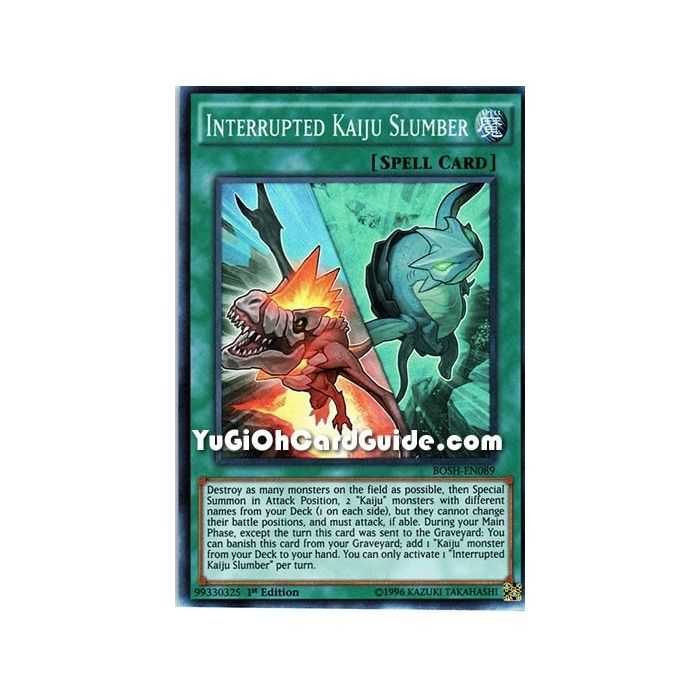 Interrupted Kaiju Slumber (Super Rare) – Breakers of Shadow | Carta YUGIOH en México