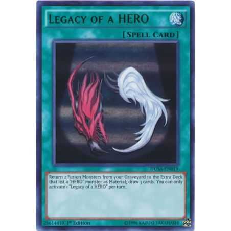 Legacy of a HERO (Ultra Rare) – Duelist Saga | Carta YUGIOH en México