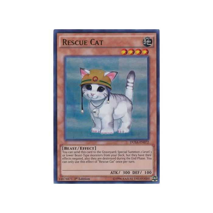 Rescue Cat (Ultra Rare) – Duelist Saga | Carta YUGIOH en México