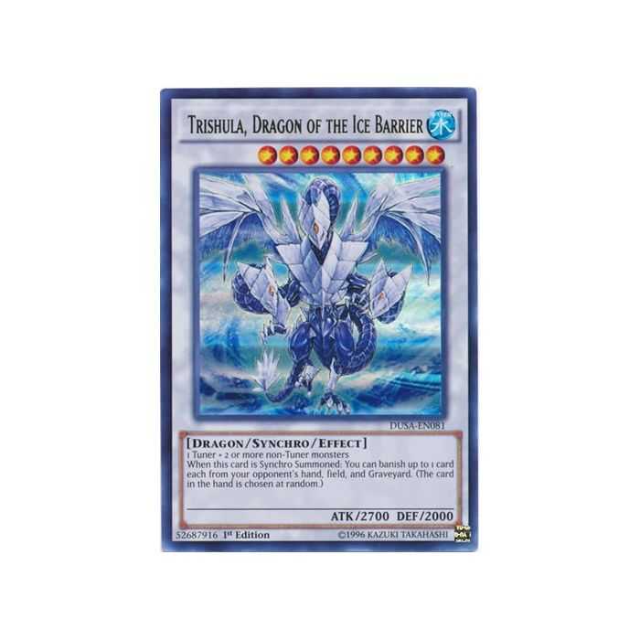 Trishula, Dragon of the Ice Barrier (Ultra Rare) – Duelist Saga | Carta YUGIOH en México