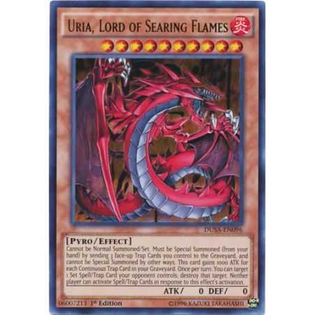 Uria, Lord of Searing Flames (Ultra Rare) – Duelist Saga | Carta YUGIOH en México