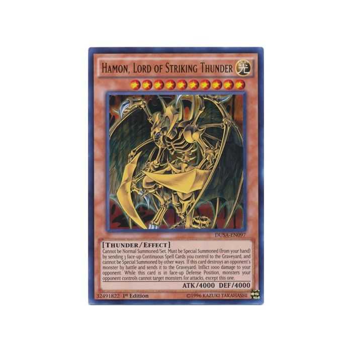 Hamon, Lord of Striking Thunder (Ultra Rare) – Duelist Saga | Carta YUGIOH en México