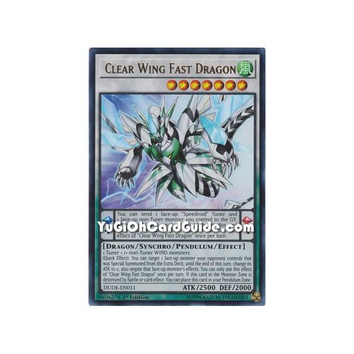 Clear Wing Fast Dragon – Duel Devastator | Carta YUGIOH en México