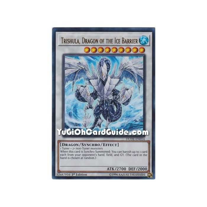 Trishula, Dragon of the Ice Barrier (Ultra Rare) – Duel Devastator | Carta YUGIOH en México