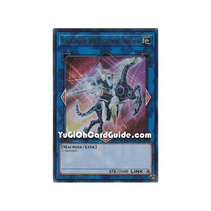Gaia Saber, the Lightning Shadow (Ultra Rare) – Duel Devastator | Carta YUGIOH en México