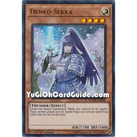 Denko Sekka (Ultra Rare) – Duel Devastator | Carta YUGIOH en México