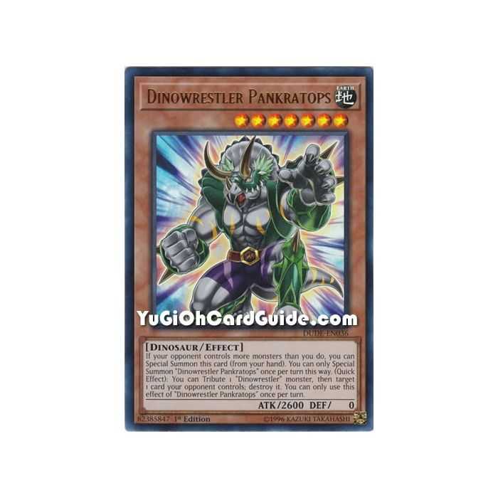 Dinowrestler Pankratops (Ultra Rare) – Duel Devastator | Carta YUGIOH en México