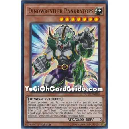 Dinowrestler Pankratops (Ultra Rare) – Duel Devastator | Carta YUGIOH en México