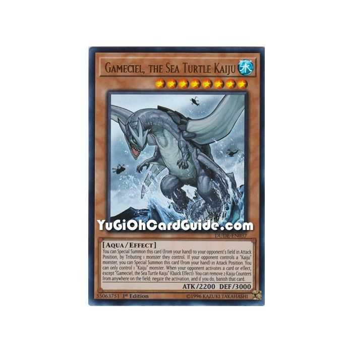 Gameciel, the Sea Turtle Kaiju (Ultra Rare) – Duel Devastator | Carta YUGIOH en México