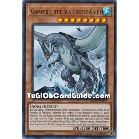 Gameciel, the Sea Turtle Kaiju (Ultra Rare) – Duel Devastator | Carta YUGIOH en México
