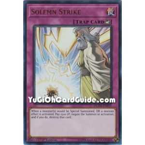 Solemn Strike (Ultra Rare) – Duel Devastator | Carta YUGIOH en México