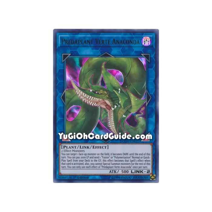 Predaplant Verte Anaconda (Ultra Rare) – Duel Overload | Carta YUGIOH en México
