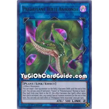 Predaplant Verte Anaconda (Ultra Rare) – Duel Overload | Carta YUGIOH en México