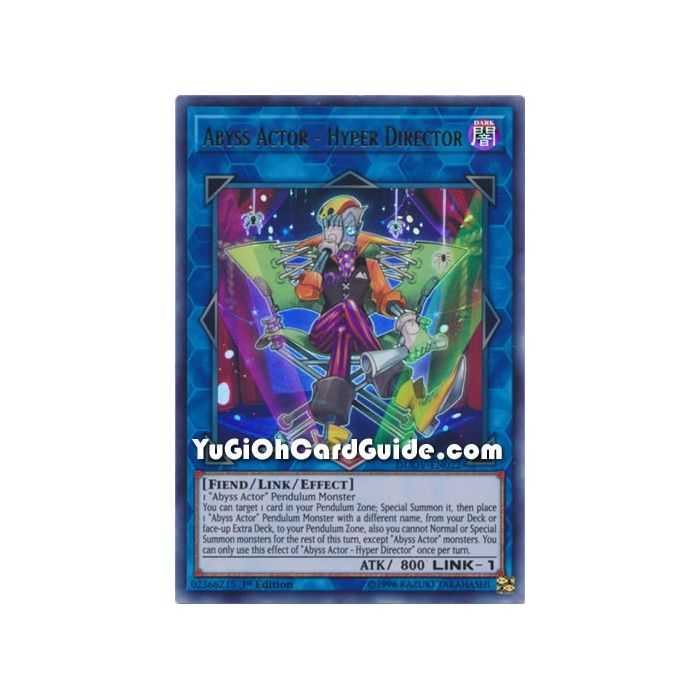Abyss Actor - Hyper Director (Ultra Rare) – Duel Overload | Carta YUGIOH en México