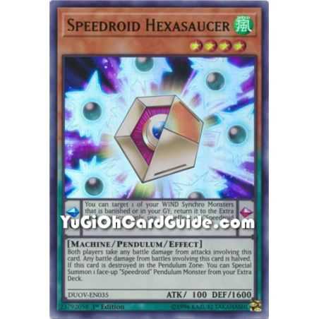 Speedroid Hexasaucer (Ultra Rare) – Duel Overload | Carta YUGIOH en México