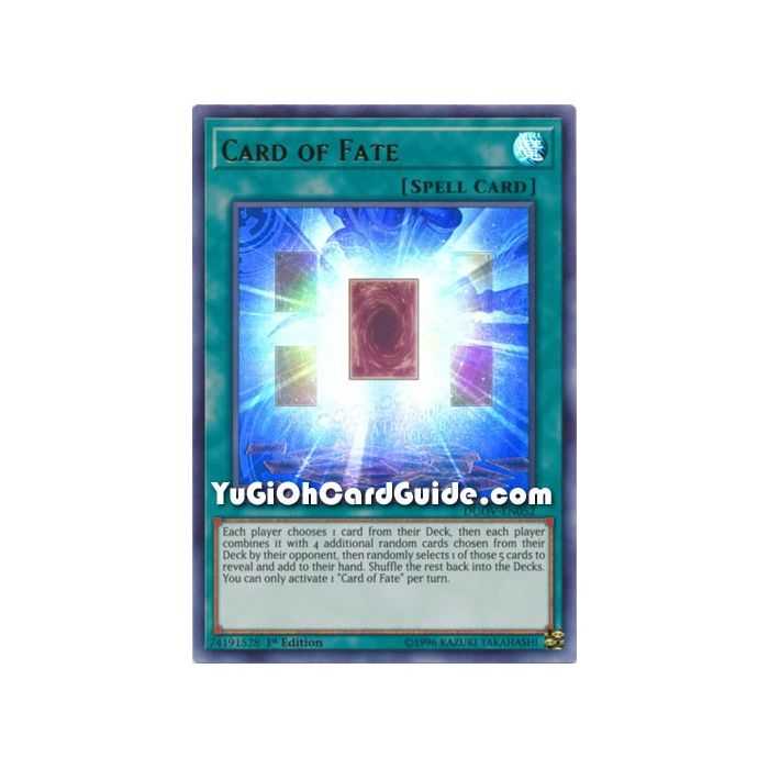 Card of Fate (Ultra Rare) – Duel Overload | Carta YUGIOH en México