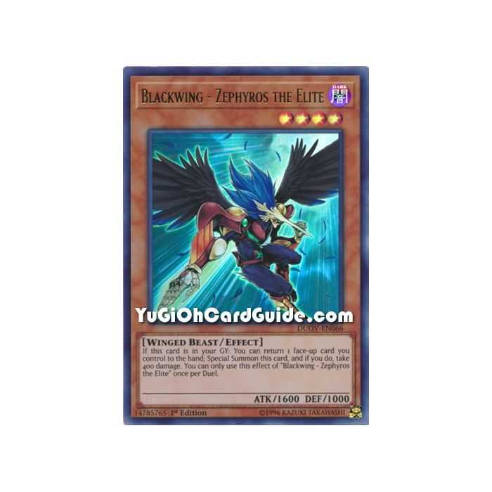 Blackwing - Zephyros the Elite (Ultra Rare) – Duel Overload | Carta YUGIOH en México