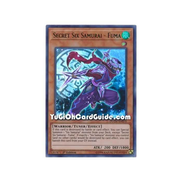 Secret Six Samurai - Fuma (Ultra Rare) – Duel Overload | Carta YUGIOH en México
