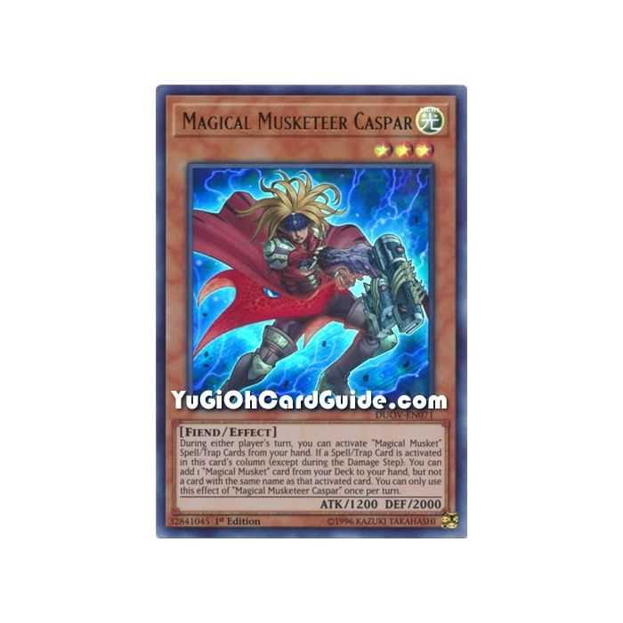 Magical Musketeer Caspar (Ultra Rare) – Duel Overload | Carta YUGIOH en México