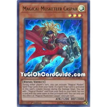 Magical Musketeer Caspar (Ultra Rare) – Duel Overload | Carta YUGIOH en México