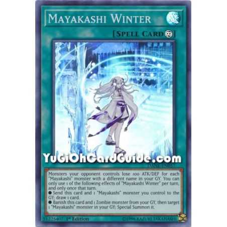 Mayakashi Winter (Super Rare) – Dark Neostorm | Carta YUGIOH en México