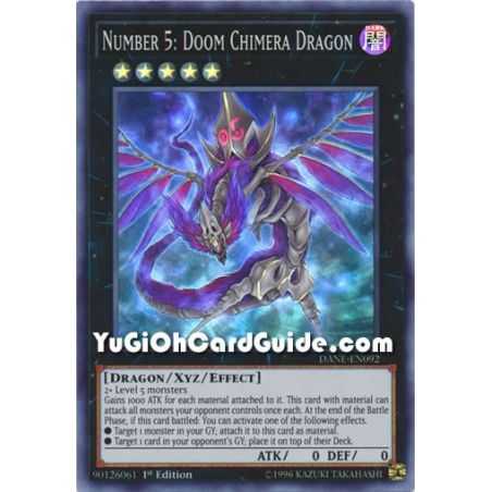 Number 5: Doom Chimera Dragon (Super Rare) – Dark Neostorm | Carta YUGIOH en México