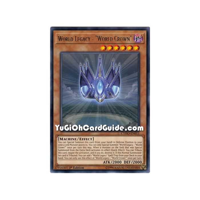 World Legacy - World Crown (Rare) – Cybernetic Horizon | Carta YUGIOH en México