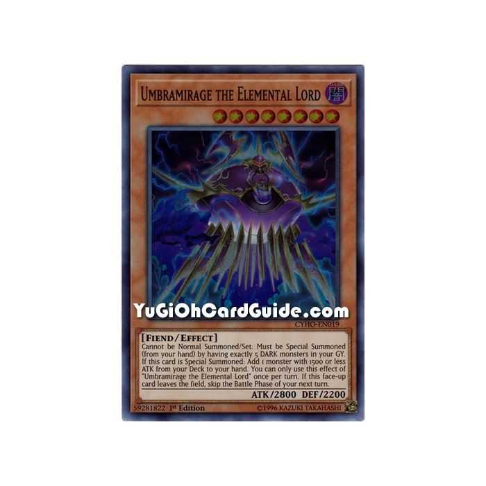 Umbramirage the Elemental Lord (Super Rare) – Cybernetic Horizon | Carta YUGIOH en México