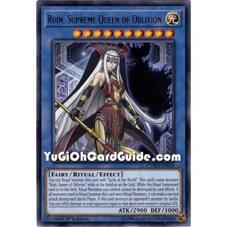 Ruin, Supreme Queen of Oblivion (Rare) – Cybernetic Horizon | Carta YUGIOH en México