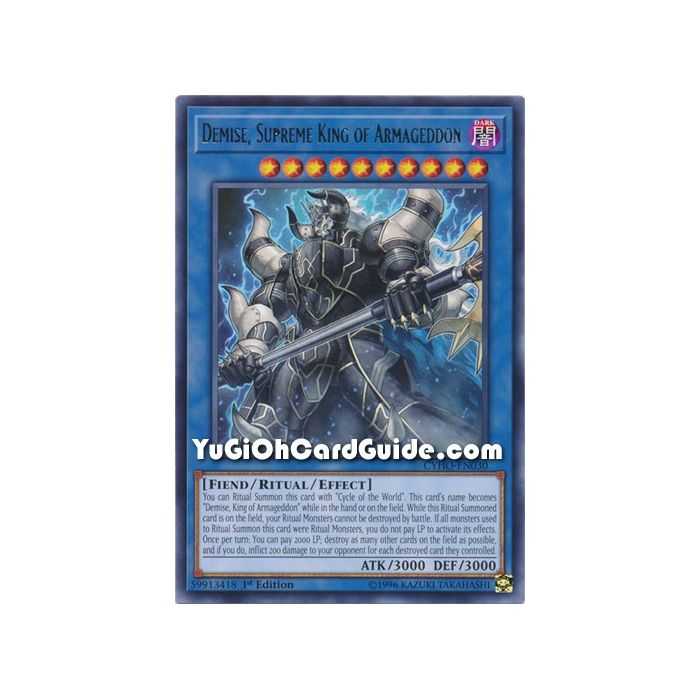 Demise, Supreme King of Armageddon (Rare) – Cybernetic Horizon | Carta YUGIOH en México