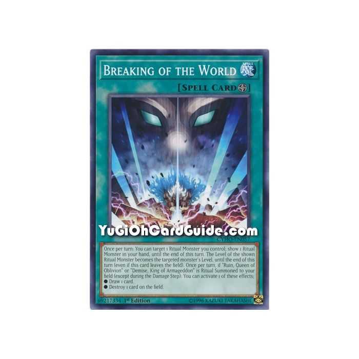 Breaking of the World (Common) – Cybernetic Horizon | Carta YUGIOH en México