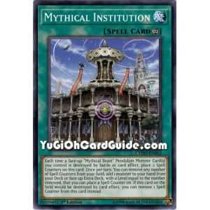 Mythical Institution (Common) – Cybernetic Horizon | Carta YUGIOH en México