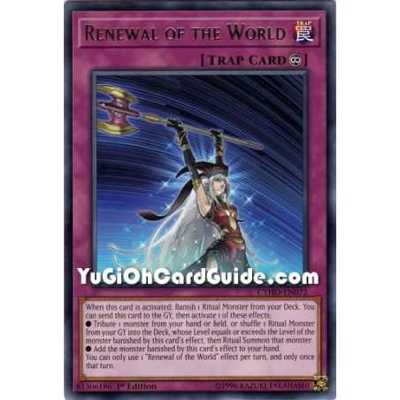 Renewal of the World (Rare) – Cybernetic Horizon | Carta YUGIOH en México