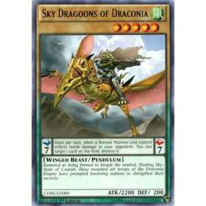 Sky Dragoons of Draconia (Rare) – Clash of Rebellions | Carta YUGIOH en México