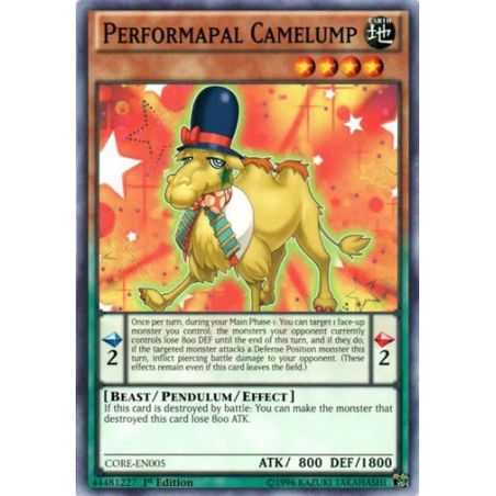 Perfomapal Camelump (Common) – Clash of Rebellions | Carta YUGIOH en México