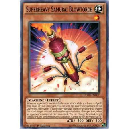 Superheavy Samurai Blowtorch (Common) – Clash of Rebellions | Carta YUGIOH en México