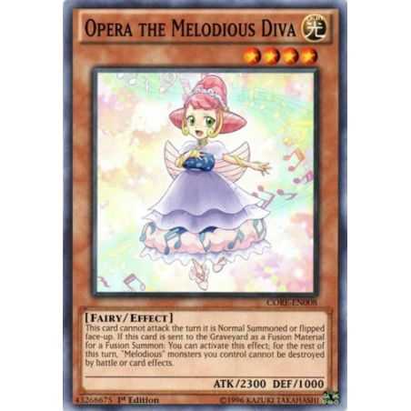 Opera the Melodious Diva (Common) – Clash of Rebellions | Carta YUGIOH en México
