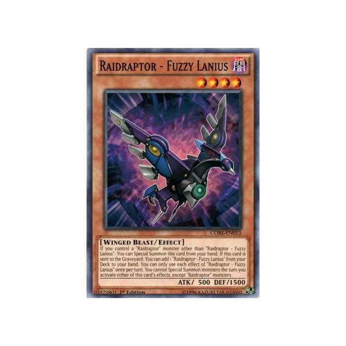 Raidraptor - Fuzzy Lanius (Common) – Clash of Rebellions | Carta YUGIOH en México