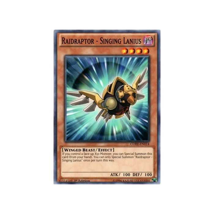 Raidraptor - Singing Lanius (Common) – Clash of Rebellions | Carta YUGIOH en México