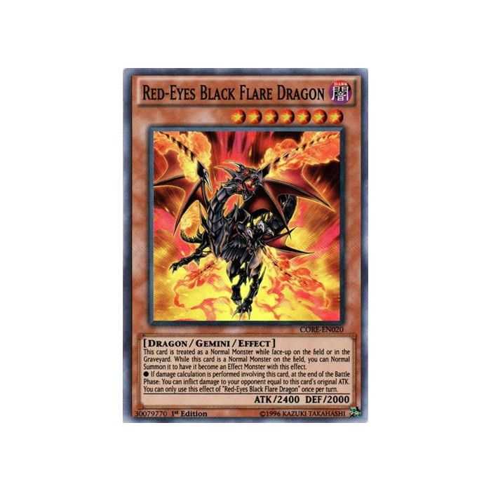 Red-Eyes Black Flare Dragon (Super Rare) – Clash of Rebellions | Carta YUGIOH en México